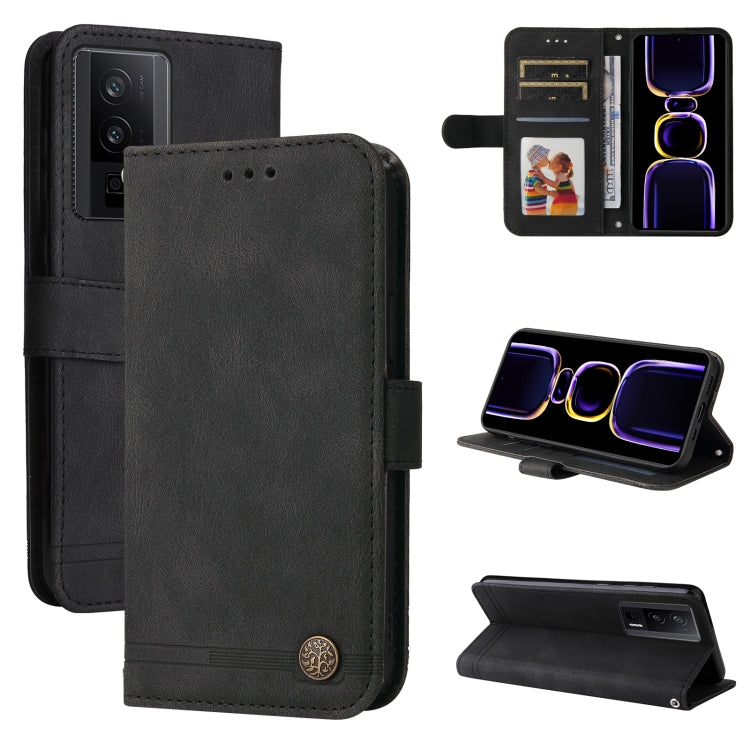 Skin Feel Life Tree Metal Button Leather Phone Case, For vivo V25 5G/V25e 4G, For vivo Y02 4G, For Xiaomi Redmi K60/K60 Pro, For Xiaomi Redmi 11A 4G/12C