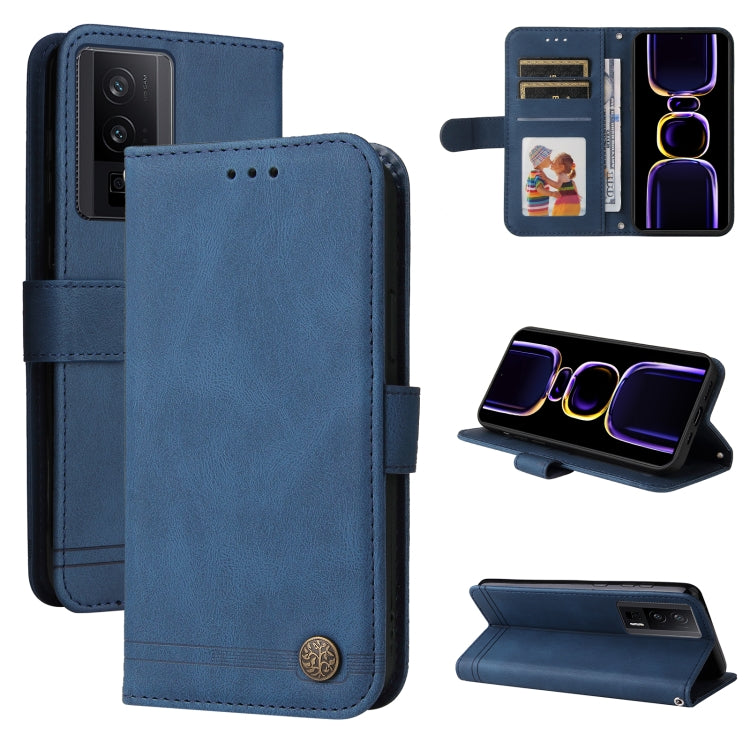 Skin Feel Life Tree Metal Button Leather Phone Case, For vivo V25 5G/V25e 4G, For vivo Y02 4G, For Xiaomi Redmi K60/K60 Pro, For Xiaomi Redmi 11A 4G/12C
