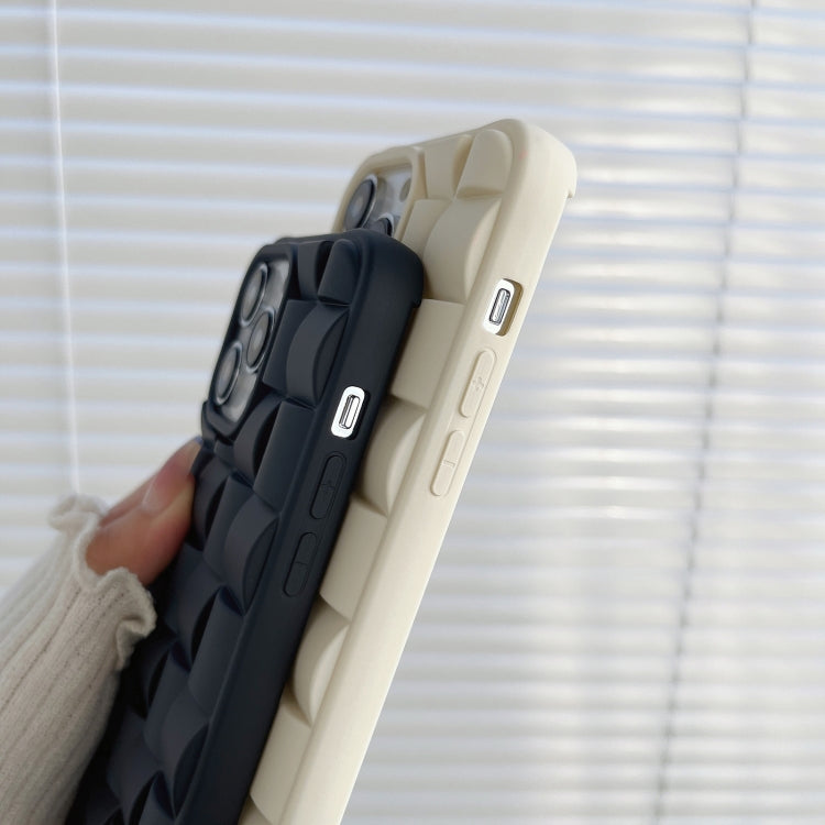3D Cube Weave Texture Skin Feel Phone Case, For iPhone 14 Pro Max, For iPhone 14 Pro, For iPhone 14