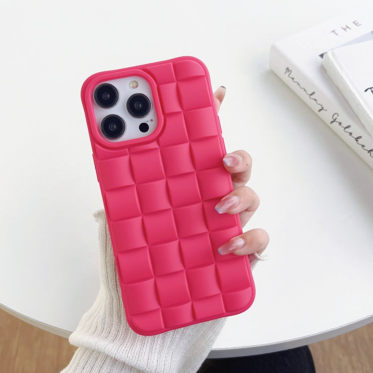 3D Cube Weave Texture Skin Feel Phone Case, For iPhone 14 Pro Max, For iPhone 14 Pro, For iPhone 14