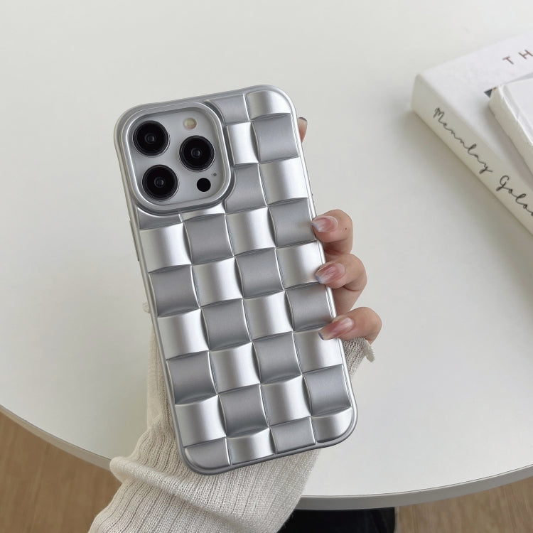 3D Cube Weave Texture Skin Feel Phone Case, For iPhone 12, For iPhone 11 Pro Max, For iPhone 11