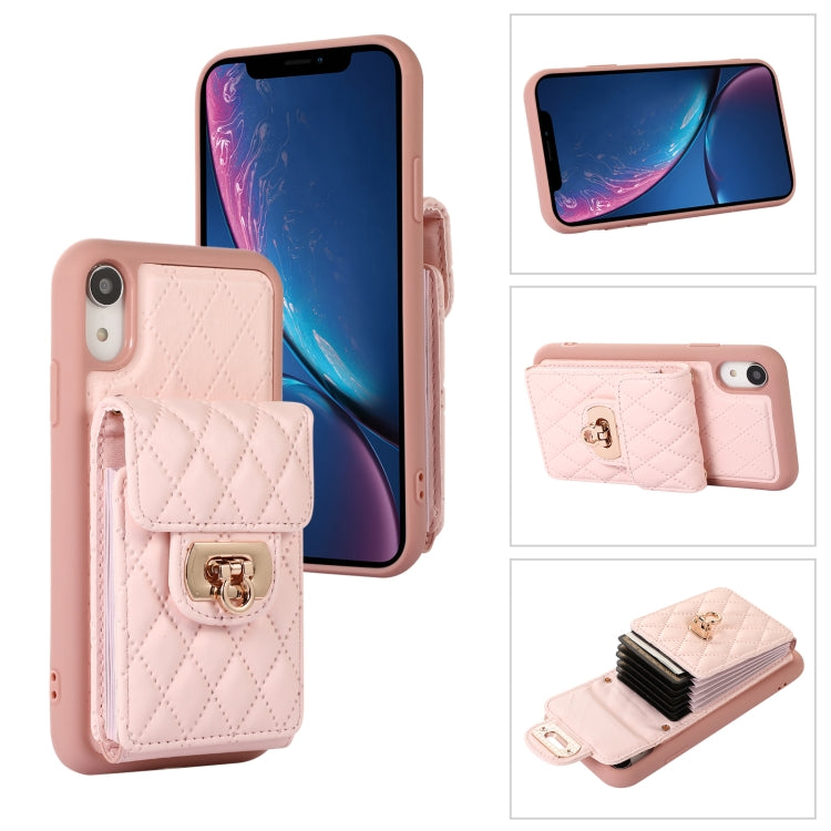 Card Slot Leather Phone Case with Short Lanyard, For iPhone 11 Pro Max, For iPhone 11 Pro, For iPhone 11, For iPhone XS Max, For iPhone XS / X, For iPhone XR
