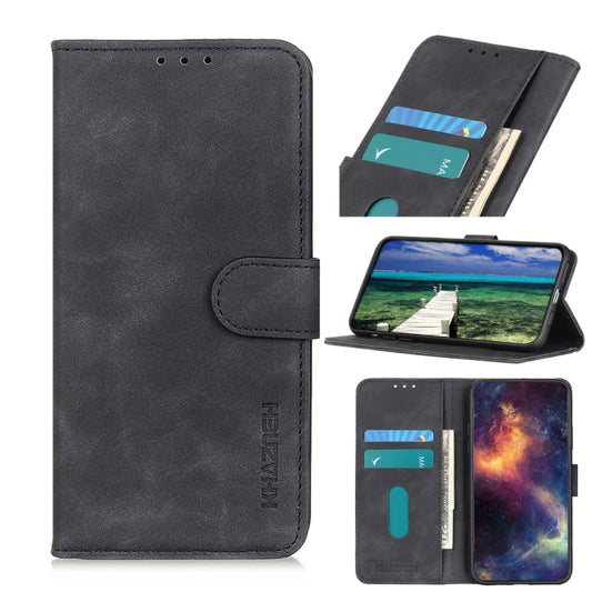 KHAZNEH Retro Texture Flip Leather Phone Case, For Google Pixel 7a, For Xiaomi Redmi Note 12 4G Global