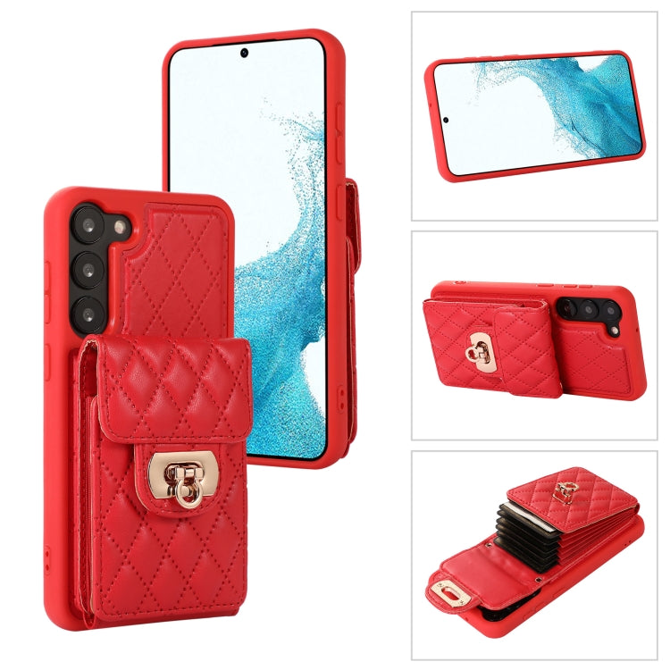 Card Slot Leather Phone Case with Short Lanyard, For Samsung Galaxy S23 5G, For Samsung Galaxy S23+ 5G, For Samsung Galaxy S23 Ultra 5G, For Samsung Galaxy S22 5G, For Samsung Galaxy S22+ 5G, For Samsung Galaxy S22 Ultra 5G, For Samsung Galaxy S21 5G  ...