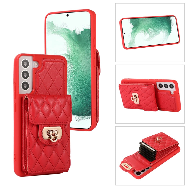 Card Slot Leather Phone Case with Short Lanyard, For Samsung Galaxy S23 5G, For Samsung Galaxy S23+ 5G, For Samsung Galaxy S23 Ultra 5G, For Samsung Galaxy S22 5G, For Samsung Galaxy S22+ 5G, For Samsung Galaxy S22 Ultra 5G, For Samsung Galaxy S21 5G  ...