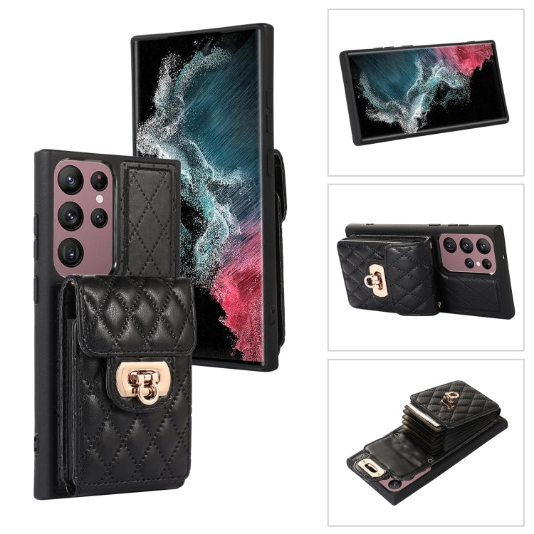 Card Slot Leather Phone Case with Short Lanyard, For Samsung Galaxy S23 5G, For Samsung Galaxy S23+ 5G, For Samsung Galaxy S23 Ultra 5G, For Samsung Galaxy S22 5G, For Samsung Galaxy S22+ 5G, For Samsung Galaxy S22 Ultra 5G, For Samsung Galaxy S21 5G  ...