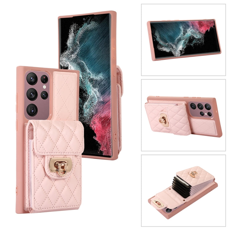 Card Slot Leather Phone Case with Short Lanyard, For Samsung Galaxy S23 5G, For Samsung Galaxy S23+ 5G, For Samsung Galaxy S23 Ultra 5G, For Samsung Galaxy S22 5G, For Samsung Galaxy S22+ 5G, For Samsung Galaxy S22 Ultra 5G, For Samsung Galaxy S21 5G  ...