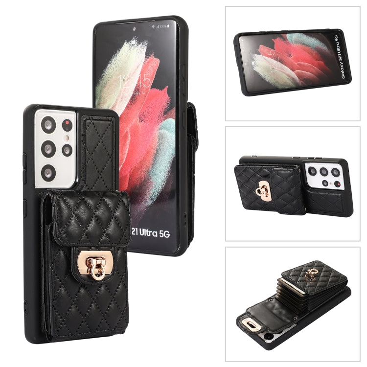 Card Slot Leather Phone Case with Short Lanyard, For Samsung Galaxy S23 5G, For Samsung Galaxy S23+ 5G, For Samsung Galaxy S23 Ultra 5G, For Samsung Galaxy S22 5G, For Samsung Galaxy S22+ 5G, For Samsung Galaxy S22 Ultra 5G, For Samsung Galaxy S21 5G  ...