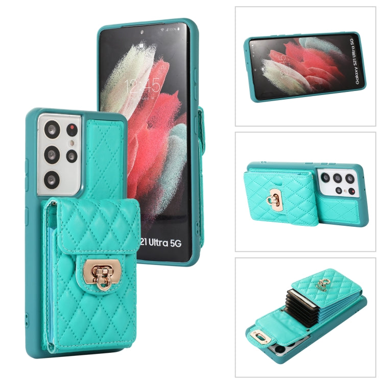 Card Slot Leather Phone Case with Short Lanyard, For Samsung Galaxy S23 5G, For Samsung Galaxy S23+ 5G, For Samsung Galaxy S23 Ultra 5G, For Samsung Galaxy S22 5G, For Samsung Galaxy S22+ 5G, For Samsung Galaxy S22 Ultra 5G, For Samsung Galaxy S21 5G  ...