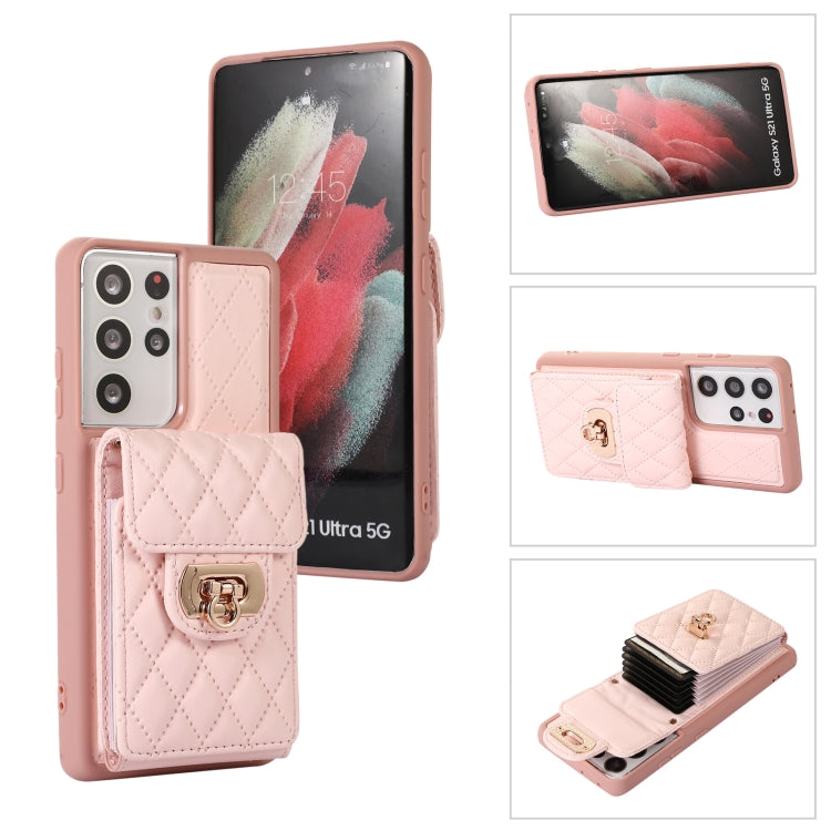 Card Slot Leather Phone Case with Short Lanyard, For Samsung Galaxy S23 5G, For Samsung Galaxy S23+ 5G, For Samsung Galaxy S23 Ultra 5G, For Samsung Galaxy S22 5G, For Samsung Galaxy S22+ 5G, For Samsung Galaxy S22 Ultra 5G, For Samsung Galaxy S21 5G  ...