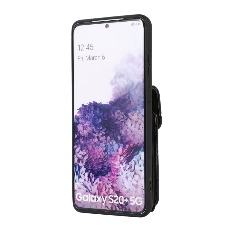 Card Slot Leather Phone Case with Short Lanyard, For Samsung Galaxy S20, For Samsung Galaxy S20+, For Samsung Galaxy S20 Ultra, For Samsung Galaxy S20 FE, For Samsung Galaxy S21 FE