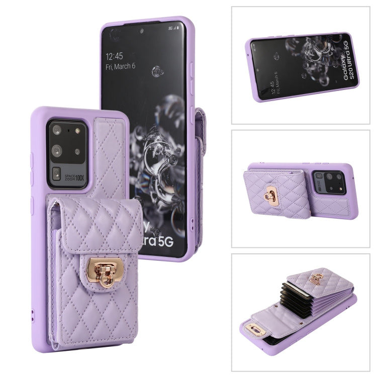 Card Slot Leather Phone Case with Short Lanyard, For Samsung Galaxy S20, For Samsung Galaxy S20+, For Samsung Galaxy S20 Ultra, For Samsung Galaxy S20 FE, For Samsung Galaxy S21 FE