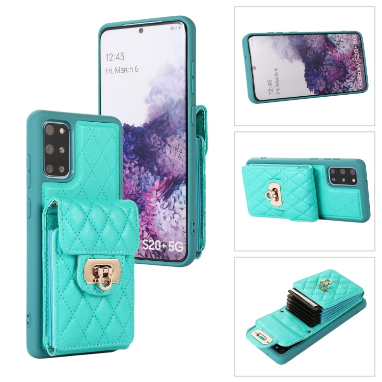 Card Slot Leather Phone Case with Short Lanyard, For Samsung Galaxy S20, For Samsung Galaxy S20+, For Samsung Galaxy S20 Ultra, For Samsung Galaxy S20 FE, For Samsung Galaxy S21 FE