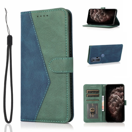 Dual-color Stitching Leather Phone Case, For Motorola Edge+ 2020, For Motorola Moto E 2020, For Motorola Moto E6, For Motorola Moto E6 Play, For Motorola Moto E6 Plus, For Motorola Moto E6s 2020, For Motorola Moto E7, For Motorola Moto G8              ...