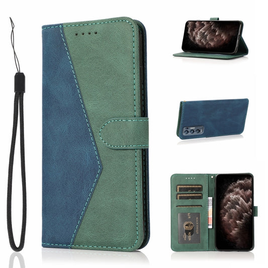 Dual-color Stitching Leather Phone Case, For OPPO Find X3 Neo, For Huawei P smart 2021, For Huawei P30 lite, For Huawei P40 lite, For Huawei P40 lite 5G, For Huawei P50, For Huawei P50 Pro, For Huawei Y5 2019, For Huawei Y6 2019