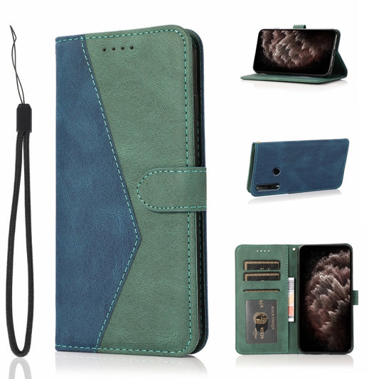 Dual-color Stitching Leather Phone Case, For Honor 10i / Honor 20 lite