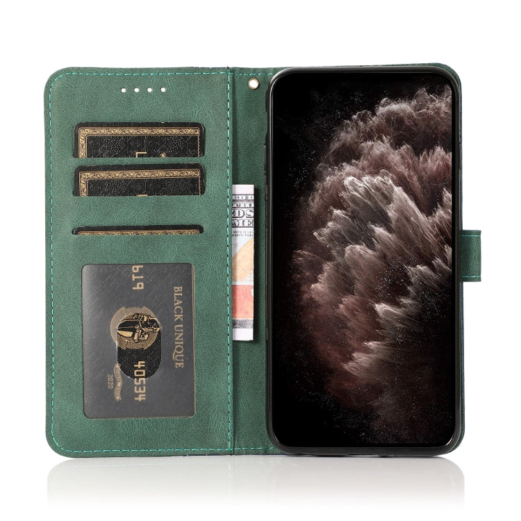 Dual-color Stitching Leather Phone Case, For Honor 10i / Honor 20 lite