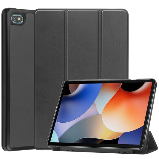 Custer Pure Color 3-Fold Holder Smart Leather Tablet Case, For Blackview Oscal Pad 10, For OnePlus Pad