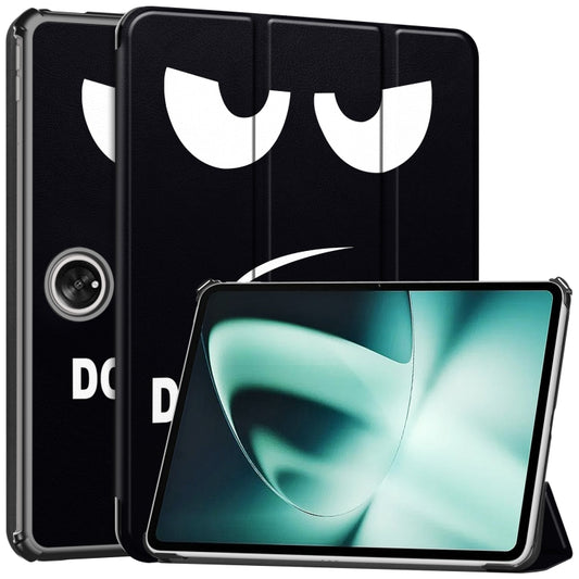 Custer Painted 3-Fold Holder Smart Leather Tablet Case, For OnePlus Pad