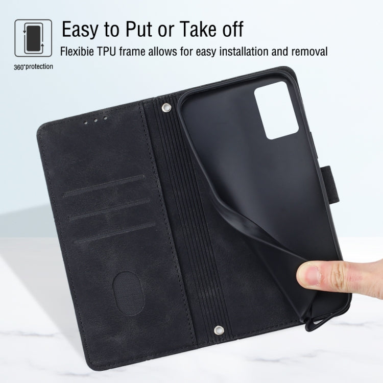 Skin-feel Embossed Leather Phone Case, For OPPO Reno6 5G, For OPPO A9 2020 / A5 2020 / A11X, For OPPO A16 / A54S, For OPPO A16K, For OPPO A57 5G 2022 / Realme V23 / Narzo 50 5G / A77 5G / K10 5G Global / A57 4G / V23i, For OPPO A57E 5G, For OPPO A58 5G...