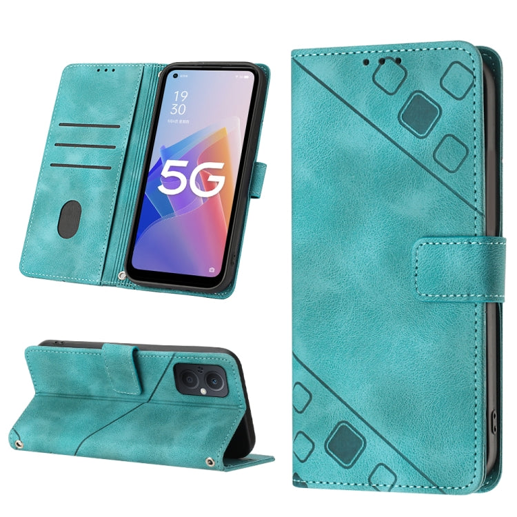 Skin-feel Embossed Leather Phone Case, For OPPO A96 5G / Reno7z / Reno7 Lite 5G / F21 Pro 5G / Reno8 z / OnePlus Nord N20, For OPPO K10X / Realme 9 Pro, For Realme 10, For Realme 10 5G, For Realme 10 Pro, For Realme C11, For Realme C33                 ...
