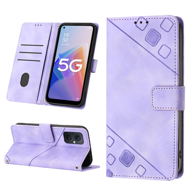 Skin-feel Embossed Leather Phone Case, For OPPO A96 5G / Reno7z / Reno7 Lite 5G / F21 Pro 5G / Reno8 z / OnePlus Nord N20, For OPPO K10X / Realme 9 Pro, For Realme 10, For Realme 10 5G, For Realme 10 Pro, For Realme C11, For Realme C33                 ...