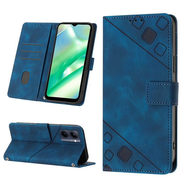 Skin-feel Embossed Leather Phone Case, For OPPO A96 5G / Reno7z / Reno7 Lite 5G / F21 Pro 5G / Reno8 z / OnePlus Nord N20, For OPPO K10X / Realme 9 Pro, For Realme 10, For Realme 10 5G, For Realme 10 Pro, For Realme C11, For Realme C33                 ...