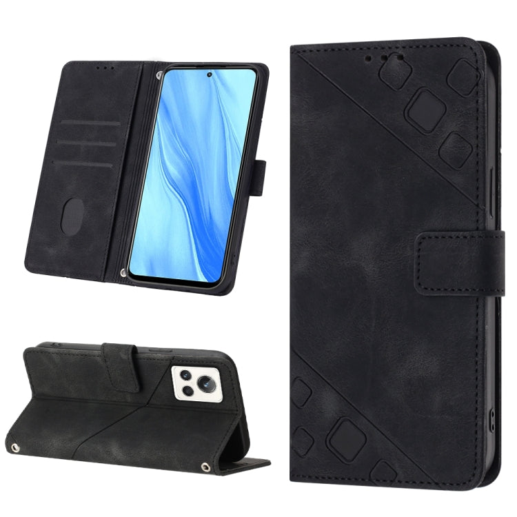 Skin-feel Embossed Leather Phone Case, For OPPO A96 5G / Reno7z / Reno7 Lite 5G / F21 Pro 5G / Reno8 z / OnePlus Nord N20, For OPPO K10X / Realme 9 Pro, For Realme 10, For Realme 10 5G, For Realme 10 Pro, For Realme C11, For Realme C33                 ...