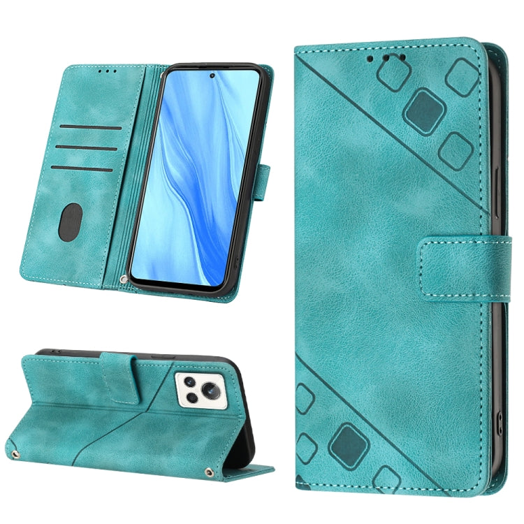 Skin-feel Embossed Leather Phone Case, For OPPO A96 5G / Reno7z / Reno7 Lite 5G / F21 Pro 5G / Reno8 z / OnePlus Nord N20, For OPPO K10X / Realme 9 Pro, For Realme 10, For Realme 10 5G, For Realme 10 Pro, For Realme C11, For Realme C33                 ...