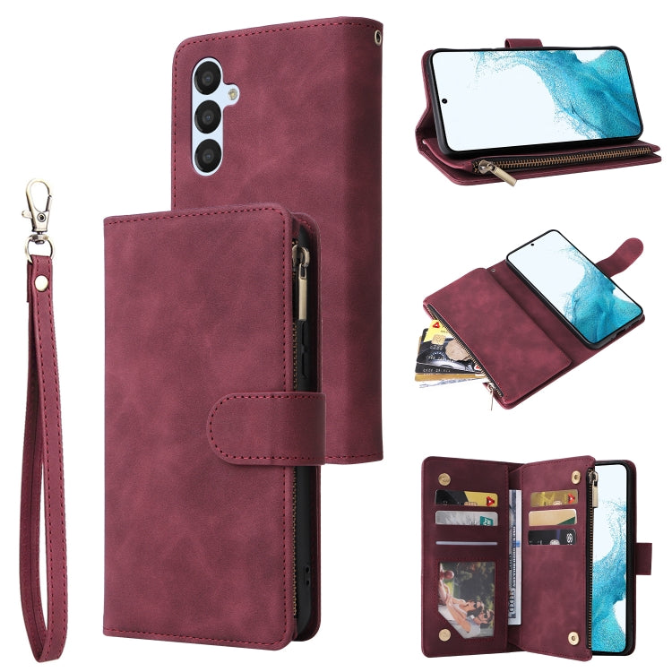 Multifunctional Multi-Card Wallet Phone Leather Case, For Samsung Galaxy A34 5G, For Samsung Galaxy A54 5G, For Xiaomi Redmi Note 12 5G, For Xiaomi Redmi Note 12 Pro 5G, For Xiaomi Redmi Note 12 Pro+ 5G, For Xiaomi 12T / 12T Pro, For Google Pixel 7A
