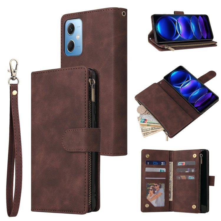 Multifunctional Multi-Card Wallet Phone Leather Case, For Samsung Galaxy A34 5G, For Samsung Galaxy A54 5G, For Xiaomi Redmi Note 12 5G, For Xiaomi Redmi Note 12 Pro 5G, For Xiaomi Redmi Note 12 Pro+ 5G, For Xiaomi 12T / 12T Pro, For Google Pixel 7A