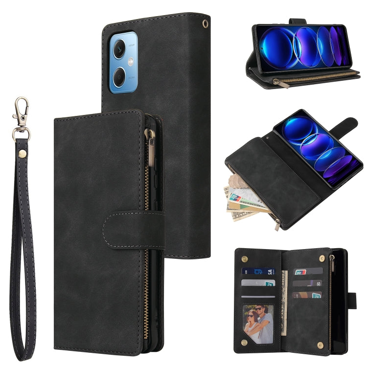 Multifunctional Multi-Card Wallet Phone Leather Case, For Samsung Galaxy A34 5G, For Samsung Galaxy A54 5G, For Xiaomi Redmi Note 12 5G, For Xiaomi Redmi Note 12 Pro 5G, For Xiaomi Redmi Note 12 Pro+ 5G, For Xiaomi 12T / 12T Pro, For Google Pixel 7A