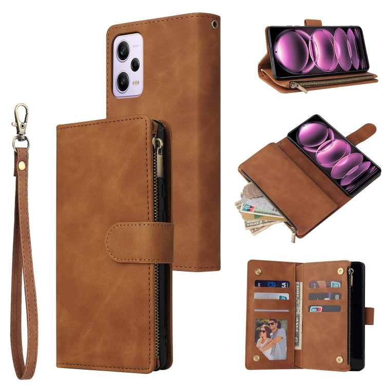 Multifunctional Multi-Card Wallet Phone Leather Case, For Samsung Galaxy A34 5G, For Samsung Galaxy A54 5G, For Xiaomi Redmi Note 12 5G, For Xiaomi Redmi Note 12 Pro 5G, For Xiaomi Redmi Note 12 Pro+ 5G, For Xiaomi 12T / 12T Pro, For Google Pixel 7A