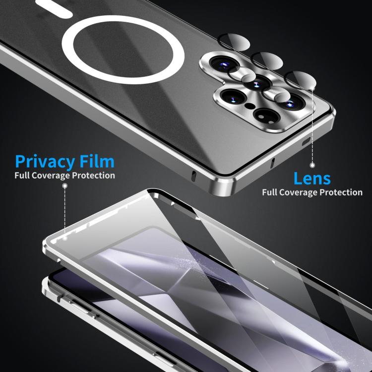 HD Full Cover Magsafe Magnetic Metal Tempered Glass Phone Case, For Samsung Galaxy S26 Ultra 5G, For Samsung Galaxy S25 Ultra 5G, For Samsung Galaxy S24 Ultra 5G, For Samsung Galaxy S24+ 5G, For Samsung Galaxy S23 Ultra 5G, For Samsung Galaxy S23+ 5G  ...