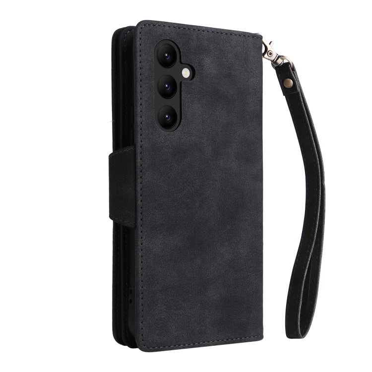 Rivet Buckle 9 Cards Three Fold Leather Phone Case, For Samsung Galaxy A34, For Samsung Galaxy A54, For Xiaomi Redmi Note 12 5G Global / Poco X5, For Xiaomi Redmi Note 12 Pro 5G Speed / Note 12 Pro 5G Global / Poco X5 Pro                               ...