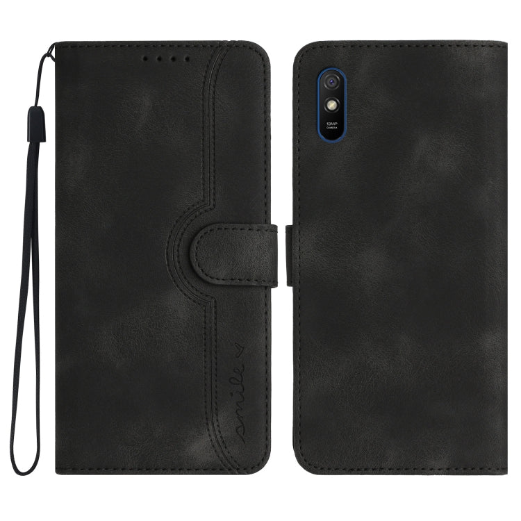 Heart Pattern Skin Feel Leather Phone Case, For Xiaomi Redmi 9/9 Prime/Poco M2, For Xiaomi Redmi 9A/9AT/9i, For Xiaomi Redmi 9C/9C NFC/Poco C3, For Xiaomi Redmi 10A 4G, For Xiaomi Redmi 10C 4G Global/10 India/10 Power, For Xiaomi Redmi A1+             ...