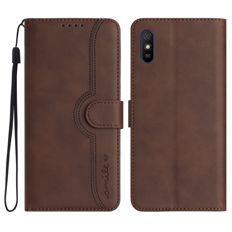 Heart Pattern Skin Feel Leather Phone Case, For Xiaomi Redmi 9/9 Prime/Poco M2, For Xiaomi Redmi 9A/9AT/9i, For Xiaomi Redmi 9C/9C NFC/Poco C3, For Xiaomi Redmi 10A 4G, For Xiaomi Redmi 10C 4G Global/10 India/10 Power, For Xiaomi Redmi A1+             ...