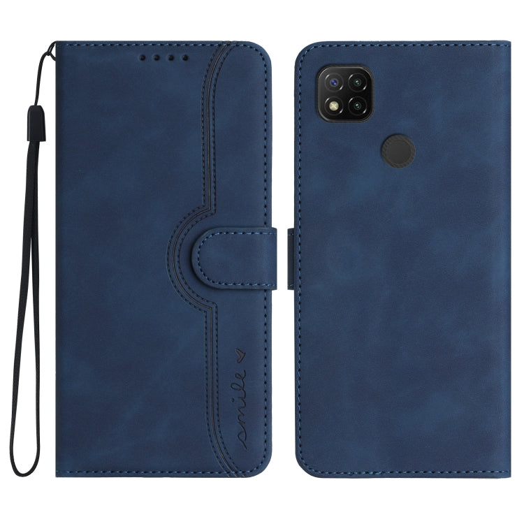 Heart Pattern Skin Feel Leather Phone Case, For Xiaomi Redmi 9/9 Prime/Poco M2, For Xiaomi Redmi 9A/9AT/9i, For Xiaomi Redmi 9C/9C NFC/Poco C3, For Xiaomi Redmi 10A 4G, For Xiaomi Redmi 10C 4G Global/10 India/10 Power, For Xiaomi Redmi A1+             ...