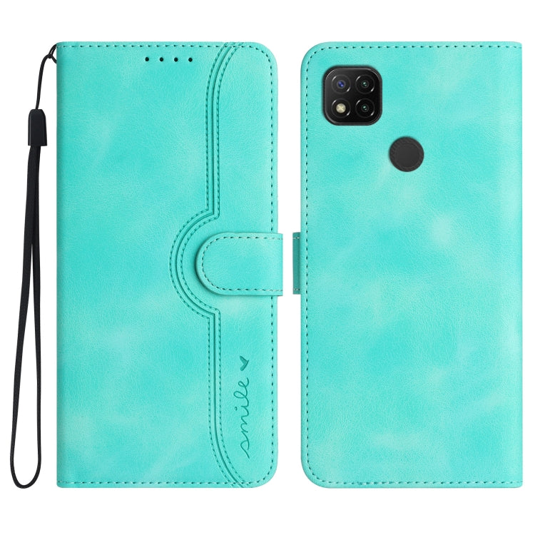 Heart Pattern Skin Feel Leather Phone Case, For Xiaomi Redmi 9/9 Prime/Poco M2, For Xiaomi Redmi 9A/9AT/9i, For Xiaomi Redmi 9C/9C NFC/Poco C3, For Xiaomi Redmi 10A 4G, For Xiaomi Redmi 10C 4G Global/10 India/10 Power, For Xiaomi Redmi A1+             ...