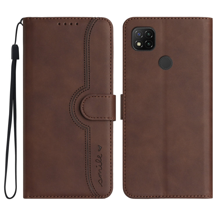 Heart Pattern Skin Feel Leather Phone Case, For Xiaomi Redmi 9/9 Prime/Poco M2, For Xiaomi Redmi 9A/9AT/9i, For Xiaomi Redmi 9C/9C NFC/Poco C3, For Xiaomi Redmi 10A 4G, For Xiaomi Redmi 10C 4G Global/10 India/10 Power, For Xiaomi Redmi A1+             ...