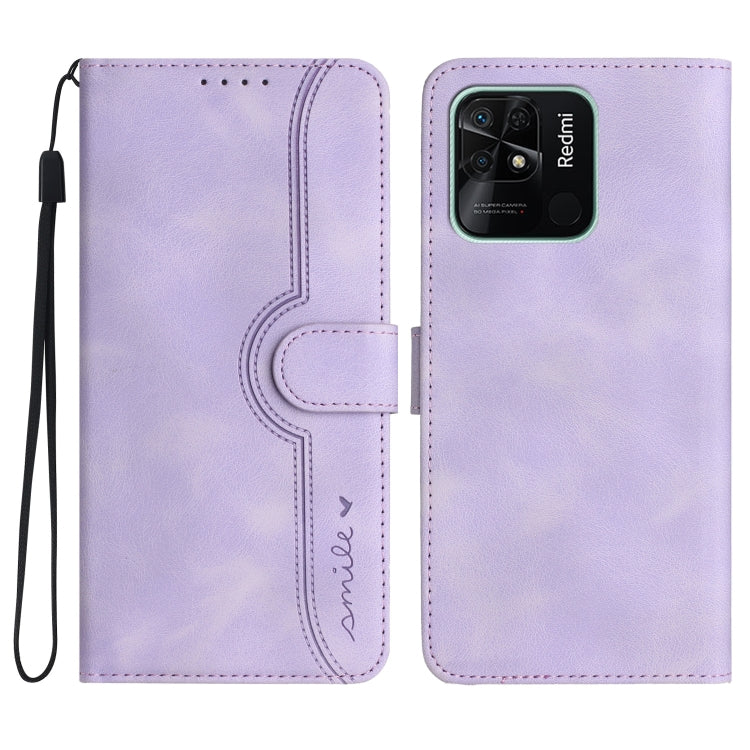 Heart Pattern Skin Feel Leather Phone Case, For Xiaomi Redmi 9/9 Prime/Poco M2, For Xiaomi Redmi 9A/9AT/9i, For Xiaomi Redmi 9C/9C NFC/Poco C3, For Xiaomi Redmi 10A 4G, For Xiaomi Redmi 10C 4G Global/10 India/10 Power, For Xiaomi Redmi A1+             ...