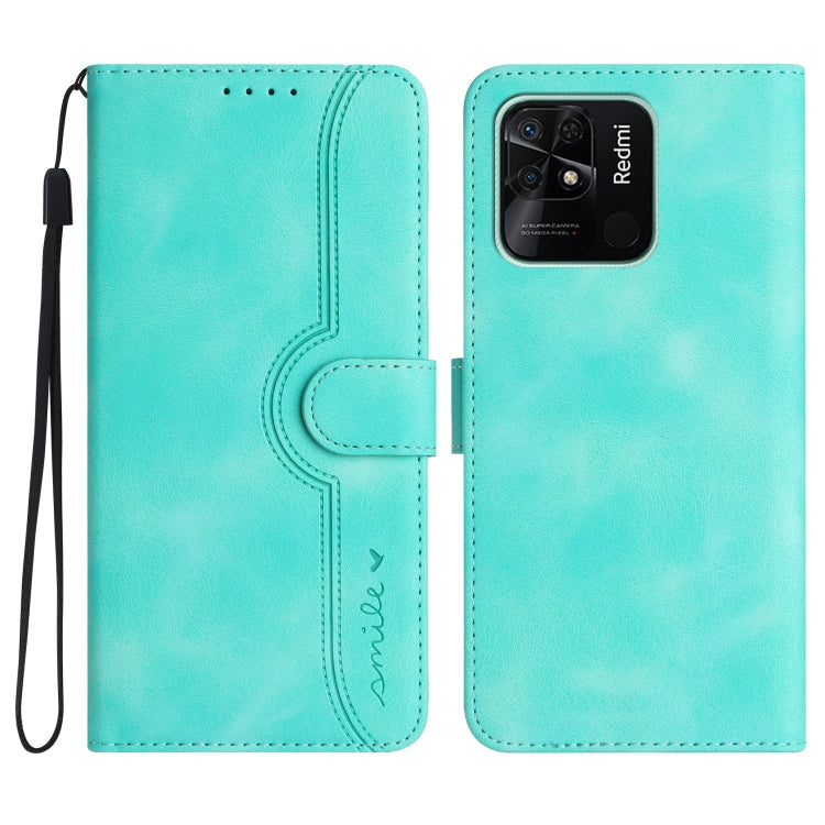 Heart Pattern Skin Feel Leather Phone Case, For Xiaomi Redmi 9/9 Prime/Poco M2, For Xiaomi Redmi 9A/9AT/9i, For Xiaomi Redmi 9C/9C NFC/Poco C3, For Xiaomi Redmi 10A 4G, For Xiaomi Redmi 10C 4G Global/10 India/10 Power, For Xiaomi Redmi A1+             ...