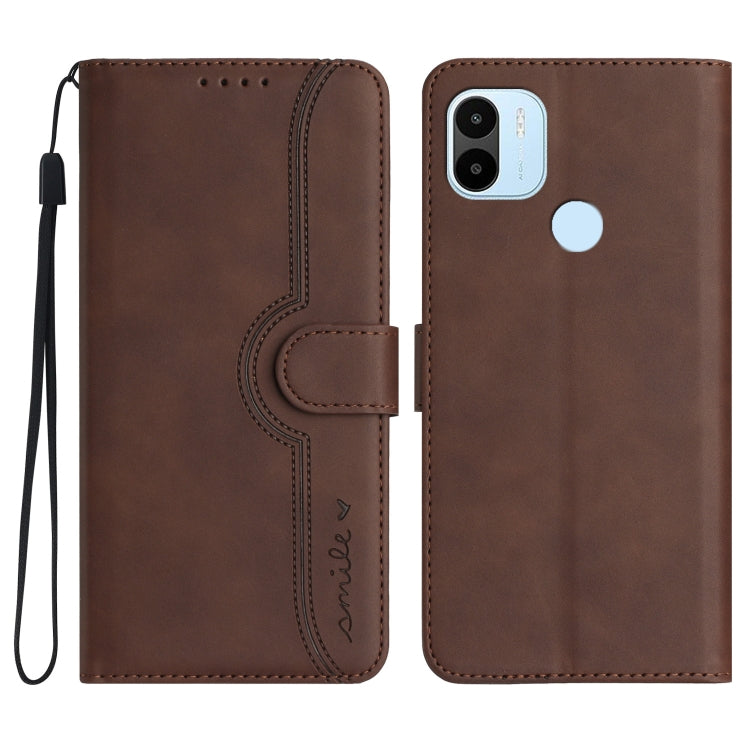 Heart Pattern Skin Feel Leather Phone Case, For Xiaomi Redmi 9/9 Prime/Poco M2, For Xiaomi Redmi 9A/9AT/9i, For Xiaomi Redmi 9C/9C NFC/Poco C3, For Xiaomi Redmi 10A 4G, For Xiaomi Redmi 10C 4G Global/10 India/10 Power, For Xiaomi Redmi A1+             ...