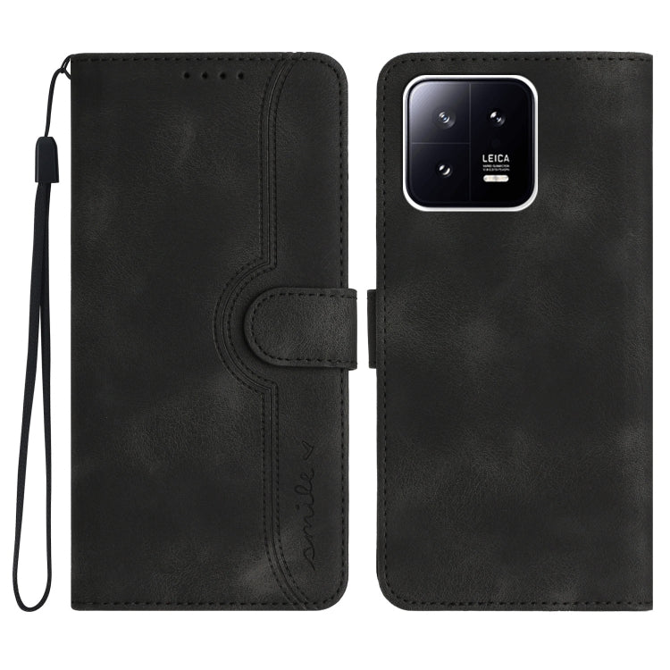 Heart Pattern Skin Feel Leather Phone Case, For Xiaomi Redmi Note 12 5G, For Xiaomi Redmi Note 12 Pro 5G, For Xiaomi Redmi Note 12 Pro+ 5G, For Xiaomi 11T/11T Pro, For Xiaomi 12T/12T Pro/Redmi K50 Ultra, For Xiaomi 13, For Xiaomi 13 Pro, For Xiaomi Civi 2
