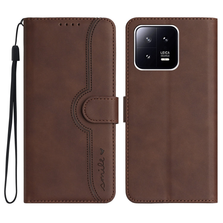 Heart Pattern Skin Feel Leather Phone Case, For Xiaomi Redmi Note 12 5G, For Xiaomi Redmi Note 12 Pro 5G, For Xiaomi Redmi Note 12 Pro+ 5G, For Xiaomi 11T/11T Pro, For Xiaomi 12T/12T Pro/Redmi K50 Ultra, For Xiaomi 13, For Xiaomi 13 Pro, For Xiaomi Civi 2