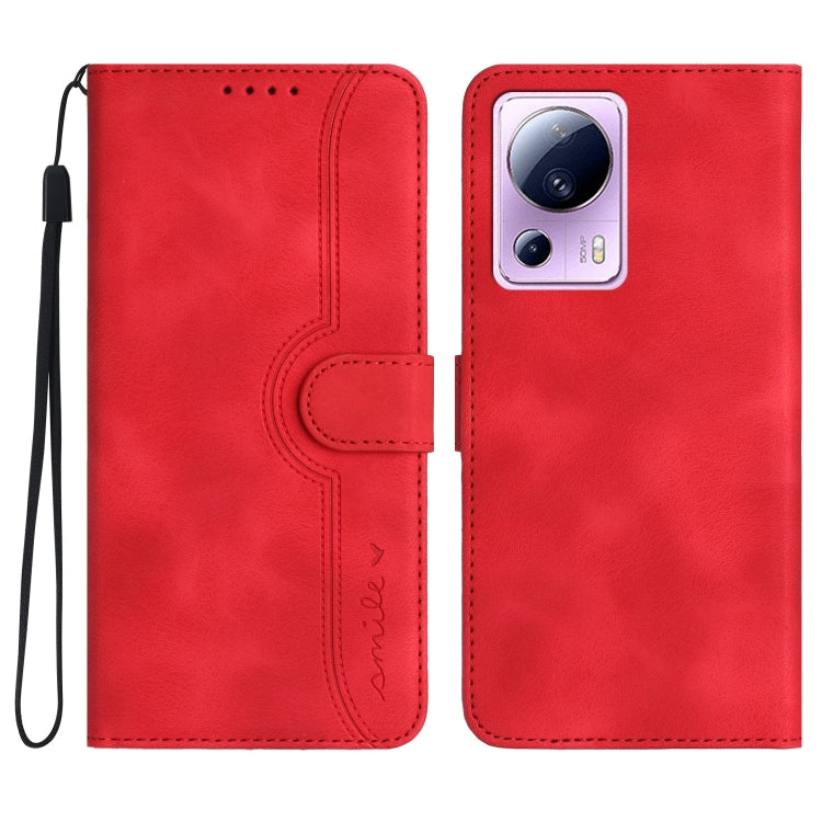 Heart Pattern Skin Feel Leather Phone Case, For Xiaomi Redmi Note 12 5G, For Xiaomi Redmi Note 12 Pro 5G, For Xiaomi Redmi Note 12 Pro+ 5G, For Xiaomi 11T/11T Pro, For Xiaomi 12T/12T Pro/Redmi K50 Ultra, For Xiaomi 13, For Xiaomi 13 Pro, For Xiaomi Civi 2
