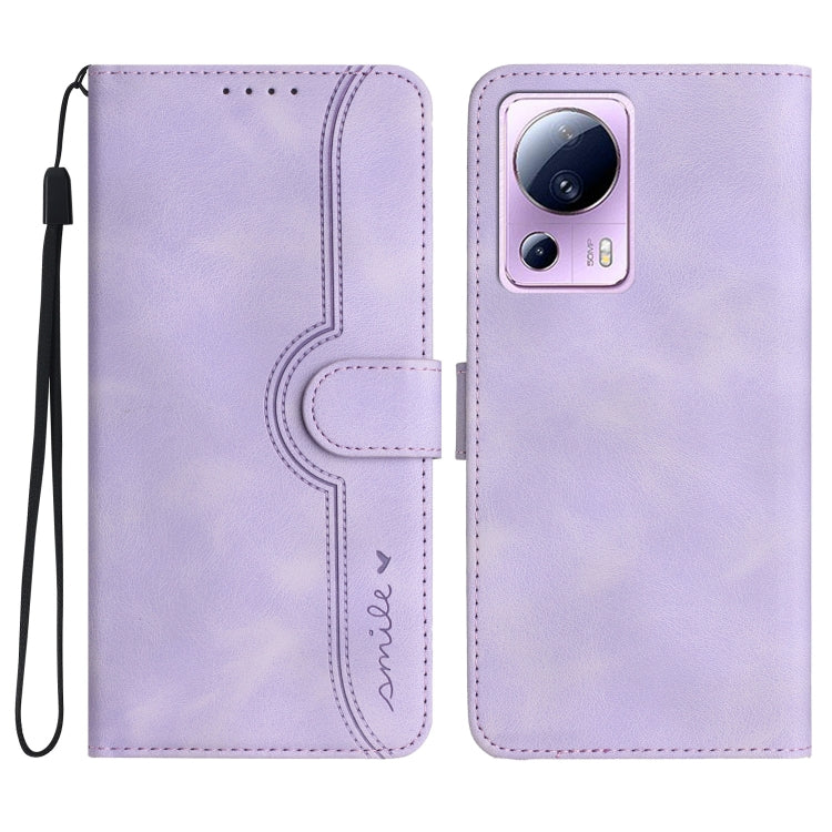 Heart Pattern Skin Feel Leather Phone Case, For Xiaomi Redmi Note 12 5G, For Xiaomi Redmi Note 12 Pro 5G, For Xiaomi Redmi Note 12 Pro+ 5G, For Xiaomi 11T/11T Pro, For Xiaomi 12T/12T Pro/Redmi K50 Ultra, For Xiaomi 13, For Xiaomi 13 Pro, For Xiaomi Civi 2