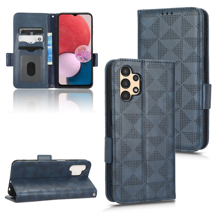 Symmetrical Triangle Leather Phone Case, For Samsung Galaxy A13 4G, For Samsung Galaxy A13 5G, For Samsung Galaxy A14 4G, For Samsung Galaxy A14 5G, For Samsung Galaxy A22 4G / M22 4G, For Samsung Galaxy A22 5G, For Samsung Galaxy A22 5G JP Version    ...