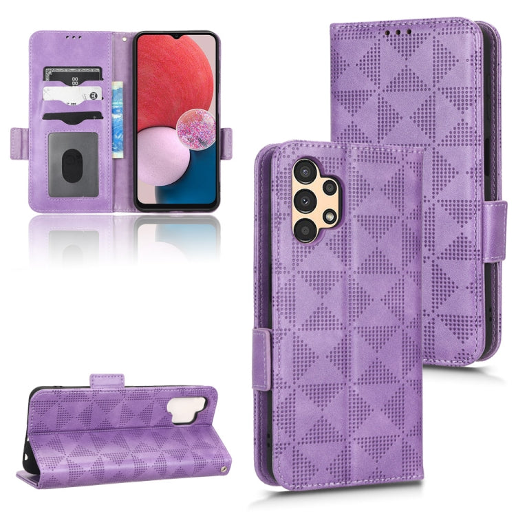 Symmetrical Triangle Leather Phone Case, For Samsung Galaxy A13 4G, For Samsung Galaxy A13 5G, For Samsung Galaxy A14 4G, For Samsung Galaxy A14 5G, For Samsung Galaxy A22 4G / M22 4G, For Samsung Galaxy A22 5G, For Samsung Galaxy A22 5G JP Version    ...