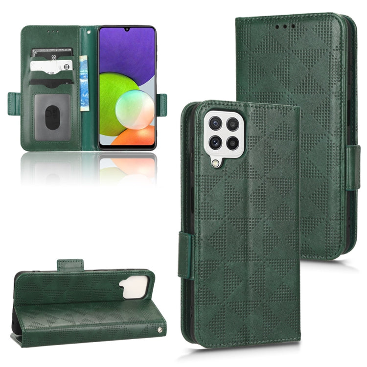 Symmetrical Triangle Leather Phone Case, For Samsung Galaxy A13 4G, For Samsung Galaxy A13 5G, For Samsung Galaxy A14 4G, For Samsung Galaxy A14 5G, For Samsung Galaxy A22 4G / M22 4G, For Samsung Galaxy A22 5G, For Samsung Galaxy A22 5G JP Version    ...